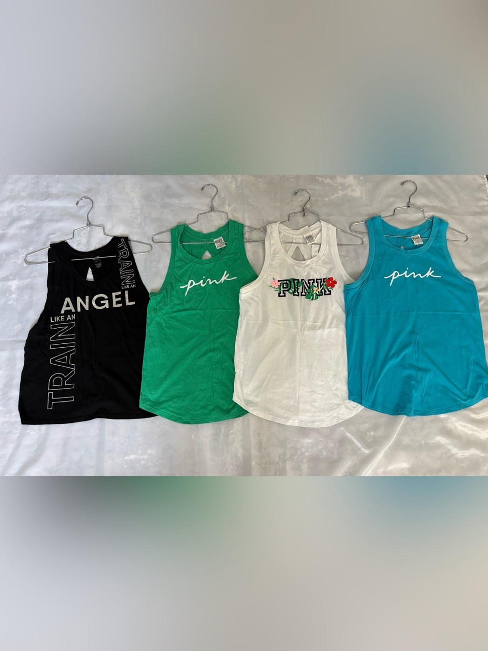 PINK Victoria's Secret Tank Top Assorted Colors - Black, Green, White, Teal